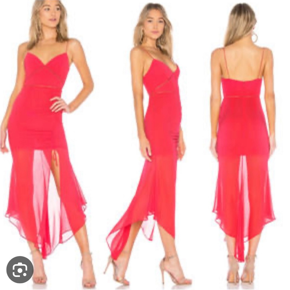 NICHOLAS silk coral dress